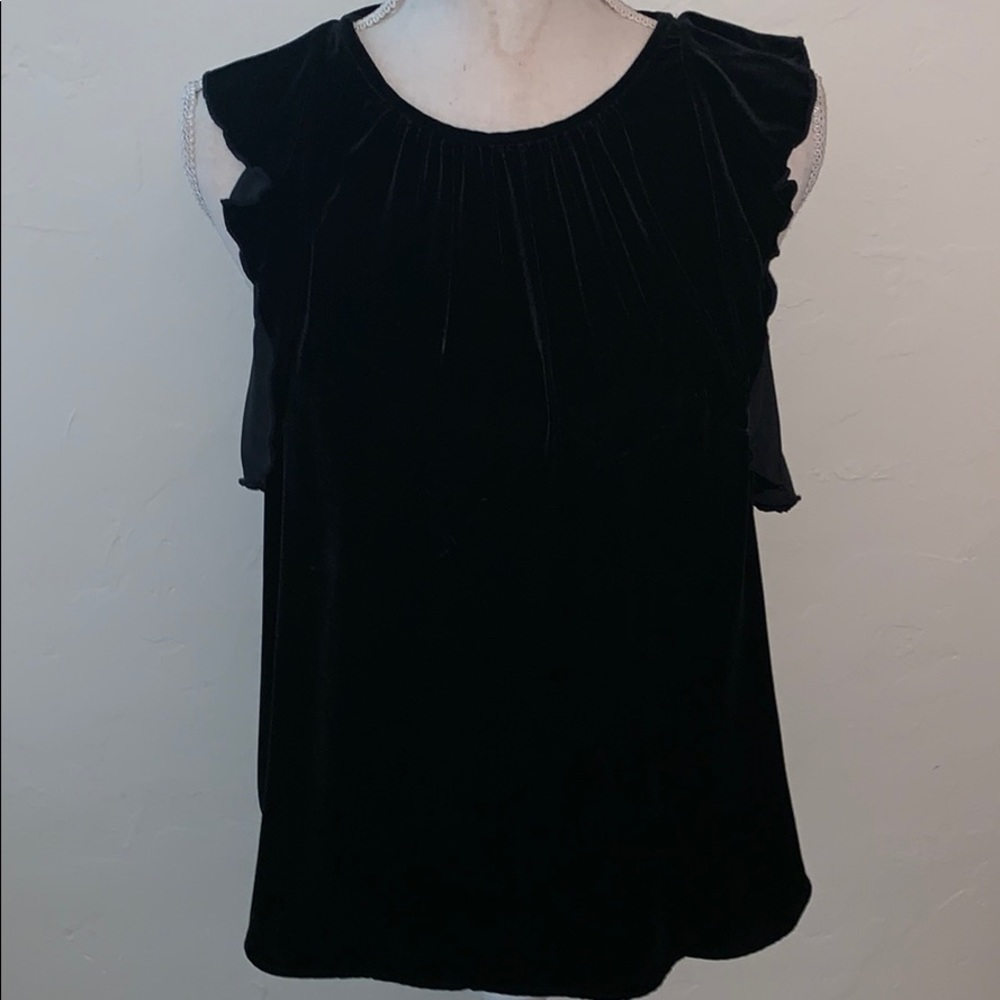 Gap velvet top